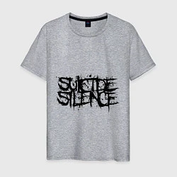 Футболка хлопковая мужская Suicide Silence, цвет: меланж