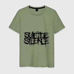Футболка хлопковая мужская Suicide Silence, цвет: авокадо