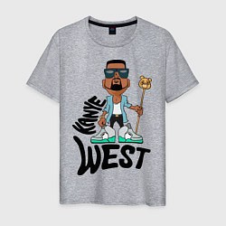 Футболка хлопковая мужская Kanye West Boy, цвет: меланж