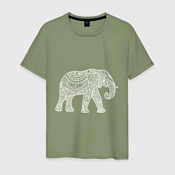 Мужская футболка Расписной слон