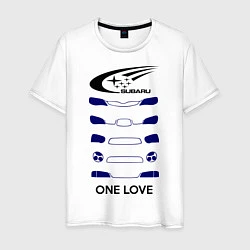 Мужская футболка One love subaru