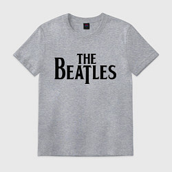 Футболка хлопковая мужская The Beatles, цвет: меланж