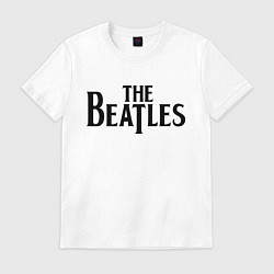 Футболка хлопковая мужская The Beatles, цвет: белый