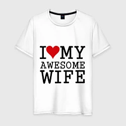 Мужская футболка Люблю великолепную жену