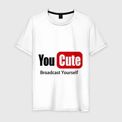 Мужская футболка Youcute broadcast yourself