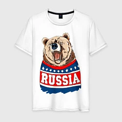 Мужская футболка Made in Russia: медведь