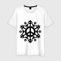 Мужская футболка Снежинка мира