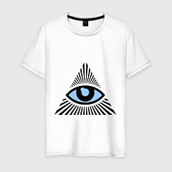 Мужская футболка Всевидящее око (глаз в треугольнике)