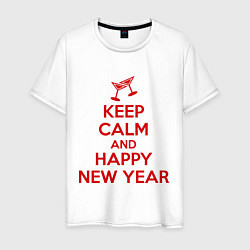 Мужская футболка Keep Calm & Happy New Year