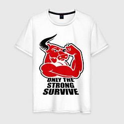 Мужская футболка Only the strong survive