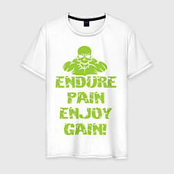 Мужская футболка Endure pain enjoy gain