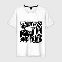 Мужская футболка Shut up and train