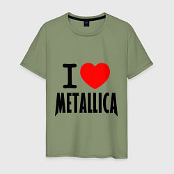 Мужская футболка I love Metallica