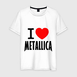 Мужская футболка I love Metallica