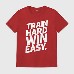 Мужская футболка Train hard win easy