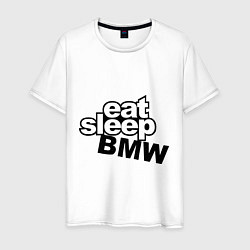 Мужская футболка Eat Sleep BMW