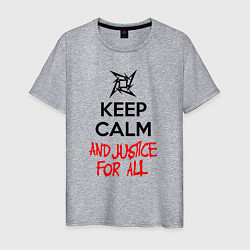 Мужская футболка Keep Calm & Justice For All