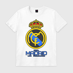 Футболка хлопковая мужская Real Madrid, цвет: белый