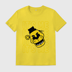 Футболка хлопковая мужская It's me Freddy, цвет: желтый