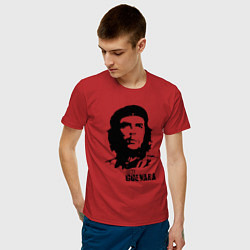 Футболка хлопковая мужская Эрнесто Че Гевара цвета красный — фото 2