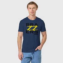 Футболка хлопковая мужская Brazzers Bros, цвет: тёмно-синий — фото 2