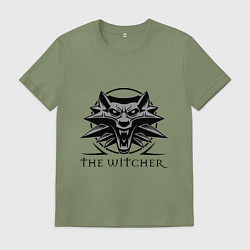 Футболка хлопковая мужская The Witcher 3, цвет: авокадо