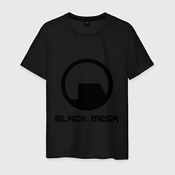 Футболка хлопковая мужская Black Mesa: Logo, цвет: черный