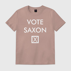 Футболка хлопковая мужская Vote Saxon, цвет: пыльно-розовый