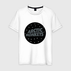 Футболка хлопковая мужская Arctic Monkeys: Black, цвет: белый