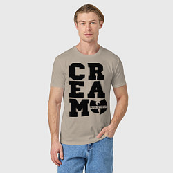 Футболка хлопковая мужская Wu tang clan, цвет: миндальный — фото 2