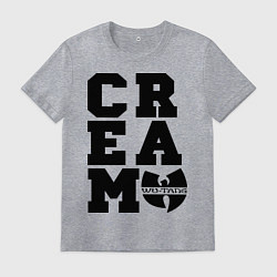 Футболка хлопковая мужская Wu tang clan, цвет: меланж