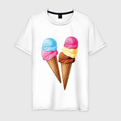 Мужская футболка Мороженое