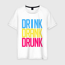 Мужская футболка Drink Drank Drunk