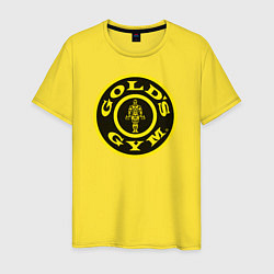 Футболка хлопковая мужская Gold's Gym, цвет: желтый