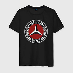 Футболка хлопковая мужская Mercedes-Benz, цвет: черный