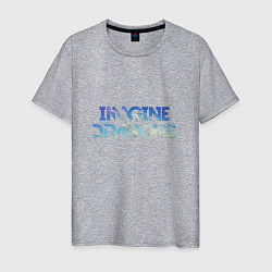 Футболка хлопковая мужская Imagine Dragons: Clear Sky, цвет: меланж
