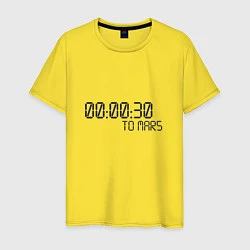 Футболка хлопковая мужская 30 Seconds to Mars, цвет: желтый