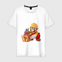 Мужская футболка Super Mario: Builder