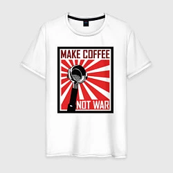 Мужская футболка Make coffee not war