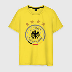 Футболка хлопковая мужская Deutscher Fussball-Bund, цвет: желтый