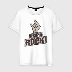Мужская футболка Lets rock!