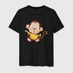 Мужская футболка Обезьянка с бананом