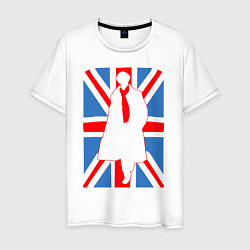 Мужская футболка Sherlock Holmes Union Jack