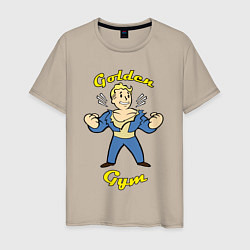 Мужская футболка Fallout: Golden gym