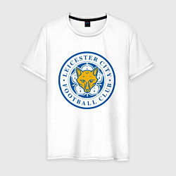 Футболка хлопковая мужская Leicester City FC, цвет: белый