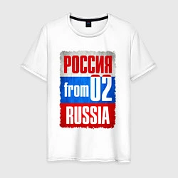 Мужская футболка Russia: from 02