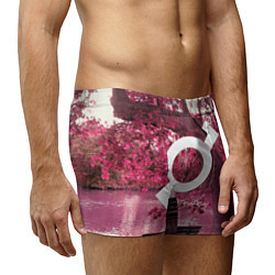 Трусы-боксеры мужские 30 STM: Pink Glyph, цвет: 3D-принт — фото 2