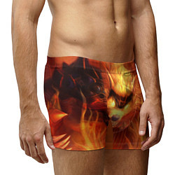 Трусы-боксеры мужские Fire Wolf, цвет: 3D-принт — фото 2