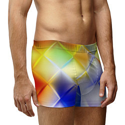 Трусы-боксеры мужские Colorful squares, цвет: 3D-принт — фото 2