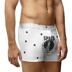 Трусы-боксеры мужские Space travel, цвет: 3D-принт — фото 2